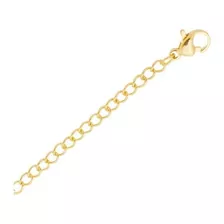 Extensor Colar Corrente Pulseira Banho Ouro 18k