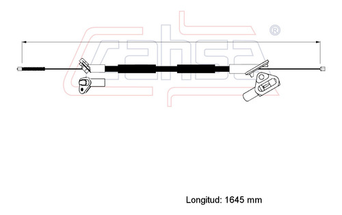 Cable Freno Tras Izquierdo Para Toyota Yaris Sedan 1.5 2011 Foto 2