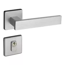 Fechadura Porta Externa Retro 55mm Inox Escovado Pado