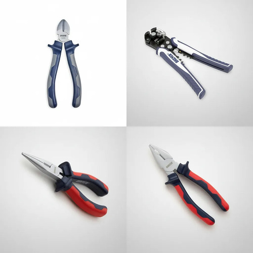 Kit Bremen: 1 Alicate + 1 Pelacables + 1 Pinza Punta + 1 Pinza Universal