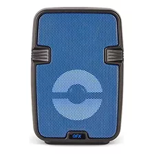 Altavoz Bluetooth Qfx Bt-60-bl De 4 Con Luces Led - Azul