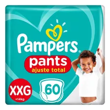 Fralda Infantil Ajuste Total Pants Xxg 60 Unidades Pampers Gênero Sem Gênero