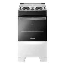 Fogão Fc4ib 4 Bocas Mesa De Inox Branco Continental Bivolt