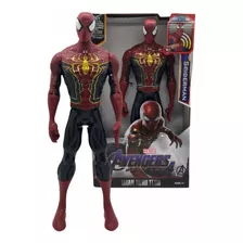 Muñeco Avenger Spiderman Hombre Araña 30cm Luz Y Sonido