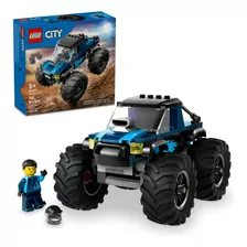 Lego® City Camioneta Monstruo Azul Juguete De Construcción Con Un Vehículo Todoterreno Y Una Minifigura De Un Conductor, Para Niños Y Niñas De 5 Años En Adelante 60402