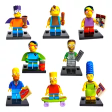 The Simpsons Bart Simpson E Sua Turma Kit 8 Bonecos Blocos