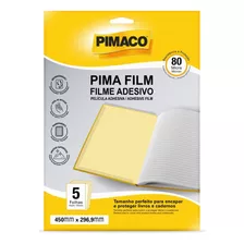 Plastico Adesivo Transparente Pima Filme Folha 45x29cm 0,80