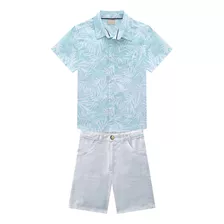 Conjunto Infantil Menino Camisa + Bermuda Milon
