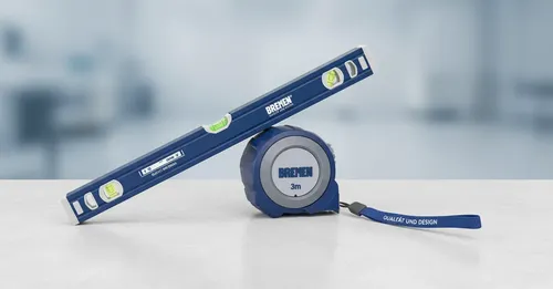 Kit Bremen: Nivel Burbuja Imantado Aluminio 60 Cm + Cinta Métrica Autofrenante 3 M Doble Lectura Dgm