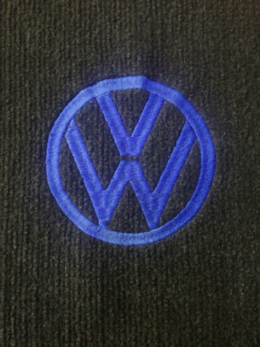 Kit 4 Tapetes Alfombra Bordados Vw Logo Azul Fox 2015 Foto 4