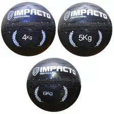 Kit Wall Ball 4,5,6 Kg Impacto Crossfit - Funcional