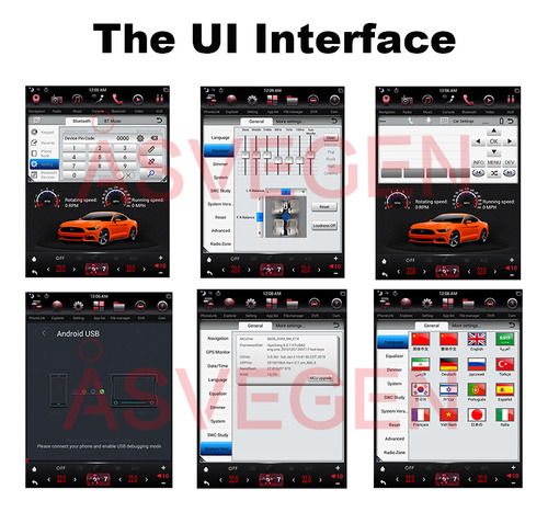 Estreo Para Ford Mustang 2014-2019 4+64g Carplay Gps 10.4' Foto 5