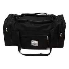 Bolsa Mochila Mala De Mão Bordo Avião Nylon Viagem Tam: M Cor Preto Lisa