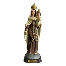 Imagem De Nossa Senhora Do Carmo Em Resina Especial 31 Cm Cor Colorido