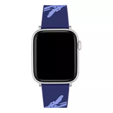 Correas Para Apple Watch Lacoste Azul Cocodrilo