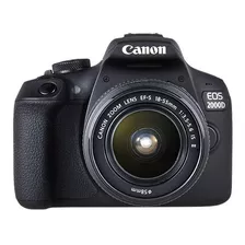  Canon Eos 2000d Dslr Color Negro