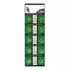 Pack 10 Pilas Ag3 Lr41 Buttonhcell Tipo Reloj Alkalina