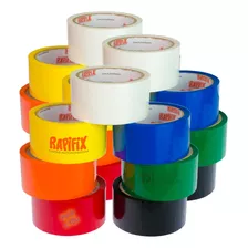 Cinta Embalaje Color 48mm X 50mt Pack 18u Rollos Rapifix
