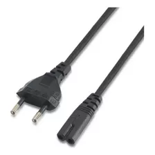 Cable T/8 Poder/corriente Para[cargador/play/impresora/otro] Color Negro