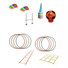 Kit Funcional Completo,de Conos,valla,aros Y Pelota!!