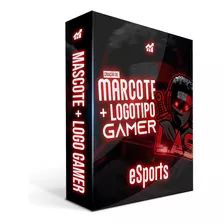 Logotipo + Mascote Esports Criação Marca Gamer Ilustrado