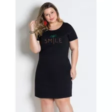  Vestido Soltinho Decote V Evangélico Plus Size G2/g3/g4