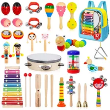 Juego De Instrumentos Musicales Niños Pequeños 32 Pi...