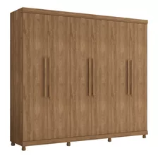 Guarda-roupa Casal Antares 270cm 6 Portas Noce Bronze