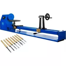 Torno Para Madera Mini 375w Plato 1000mm Kld + Set De Jubias