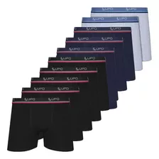 Kit 10 Cuecas Boxer Lupo Cueca Box Algodão Masculina Atacado