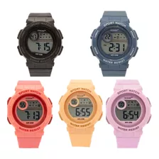 Reloj Digital Deportivo Para Mujer Niños Luz Cronómet Lon021