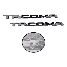 Par De Emblemas Laterales Tacoma 2016-2023 Negro Gloss