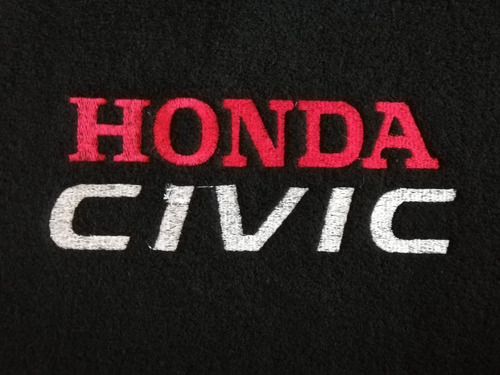 Kit 4 Tapetes Alfombra Bordado Logo Honda Civic 2014 Foto 4
