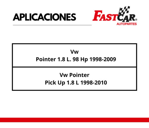 2 Amortiguador Delanteros Vw Pointer Pick Up 1.8 L 1998-2010 Foto 2