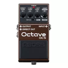 Pedal De Efecto Boss Octave Oc-5 Marrón