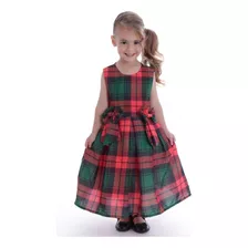 Vestido Xadrez Infantil Feminina 