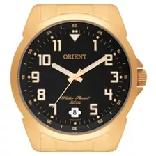 Relógio Orient Masculino Mgss1103a P2kx Dourado Analógico Cor Do Fundo Preto