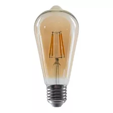 Lámpara Led Vintage St64 8w Ultra Cálida Etheos X 4 Unidades