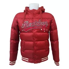 Campera Americana Mlb Original Pluma Boston Red Sox S Rojo