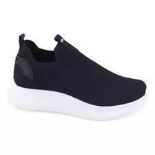 Tênis Feminino Via Marte Casual 23-19002 Knit Slipon Meia