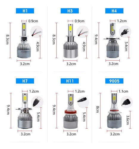 Kit Faros Delanteros Led Luz Alta Y Luz Baja Para Hyundai Foto 8