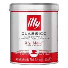 Cafe Illy Espresso Italia Blend Tostado Molido Lata 125g