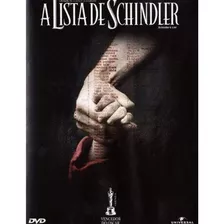 Dvd A Lista De Schindler (duplo) Steven Spielberg