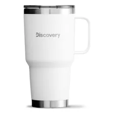 Vaso Termico Tapa Magnetic Slider 900 Ml Termo Mug Discovery Color Blanco Vaso Térmico 900 Ml