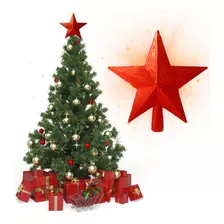 Ponteira Estrela Para Árvore De Natal Decoração Enfeite 20cm