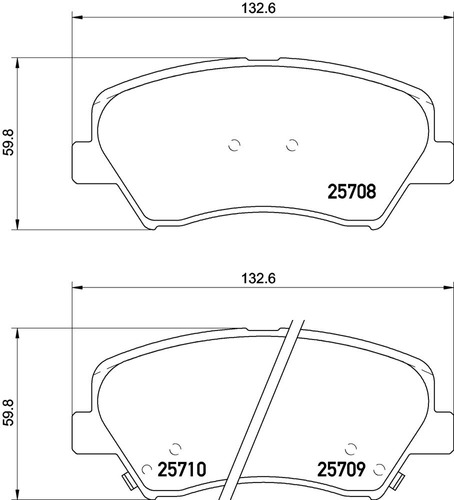 Set-4 Balatas Delanteras Para Hyundai Elantra 1.8l L4 15/16 Foto 2