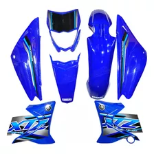 Kit Plástico Yamaha Xtz 125 Azul Modelo 2018 Tipo Original 