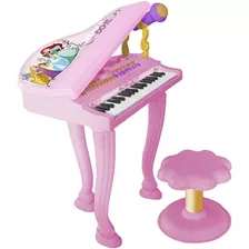 Piano Cola Con Banqueta Disney Princesas Nikko 5299