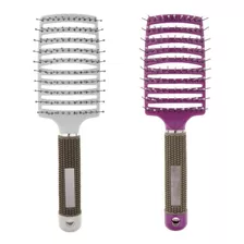 2pcs Grande Curvo Ventilado Cabelo Escova Para Desembaraçar