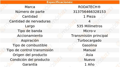 (1) Banda Accesorios Micro-v Focus 2.0l 4 Cil 13/18 Foto 2